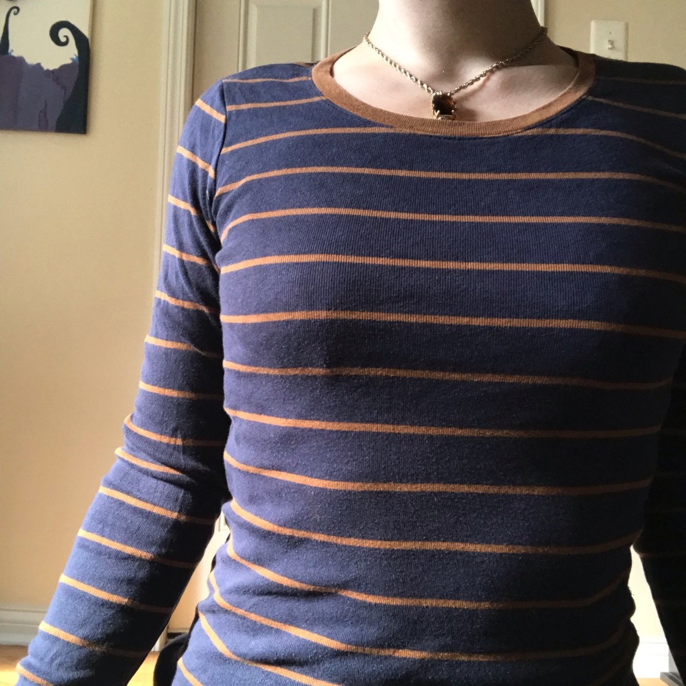 Organic cotton striped T shirt